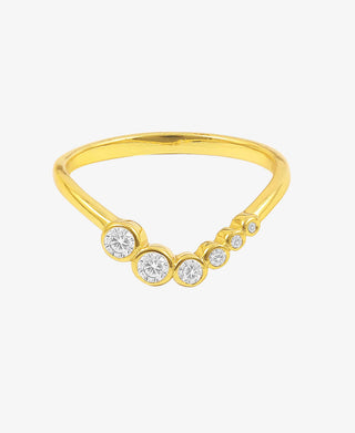 Hultquist River ring i forgyldt sølv – S08150 G