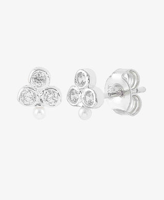 Hultquist Fleur with pearls øreringe i sølv – S08215 S-W