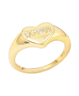 Hultquist L'amour ring i forgyldt sølv – S08224 G