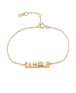 Hultquist L'amour armbånd i forgyldt sølv – S08242 G