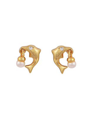 Hultquist Olga ear studs øreringe i forgyldt sølv – S08336 G