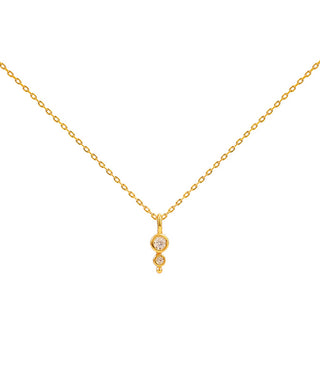 Hultquist Magnolia necklaces halskæde i forgyldt sølv – S08554 G
