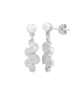 Hultquist Audrey pearl øreringe i sølv – S08586 S