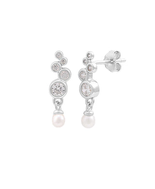 Hultquist Sienna pearl øreringe i sølv – S08608 S