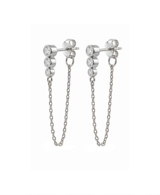 Hultquist Lyra chain øreringe i sølv – S08686 S