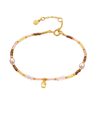 Hultquist Celestia drop armbånd i forgyldt sølv – S08692 G