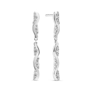 Sif Jakobs Ellera waves altro duo lungo øreringe SJ-E2764-CZ