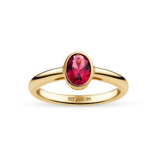 Sif Jakobs ring Sardinien ovale piccolo SJ-R2795-PKCZ-YG