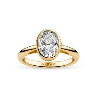 Sif Jakobs ring Sardinien ovale grande SJ-R2796-CZ-YG