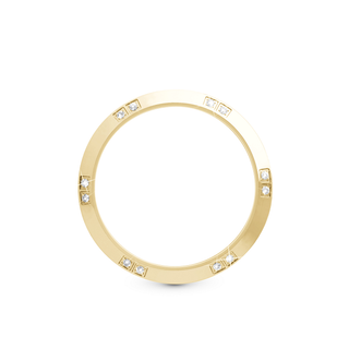 Christina - Topring med 12 hvide safirer 36 mm.