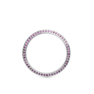 Christina Topring - Blankpoleret Stål m. 54 Lilla Ametyst TCS32-purple