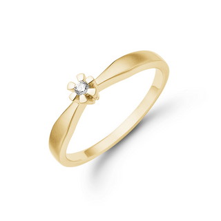 Eternity by Aagaard ring 8 kt. guld 0,03 ct. WPI 08649903-34