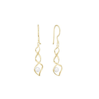 Aagaard - Øreringe 8 kt. guld med perler