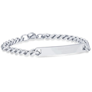 Steel bracelet with engraving plate 102028