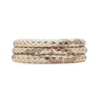 Christina Classic Læderarmbånd - Gold Snake - 70 cm 601-70goldsnake