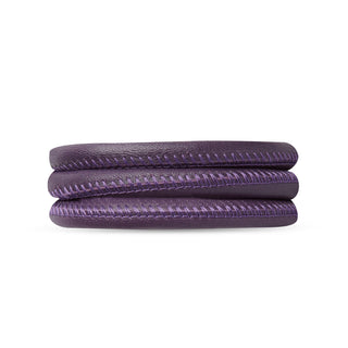 Christina Classic Læderarmbånd - Lilla - 70 cm 601-70purple