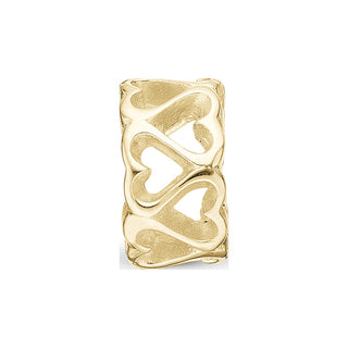 Christina Multiple Hearts charm i forgyldt sølv 623-G04