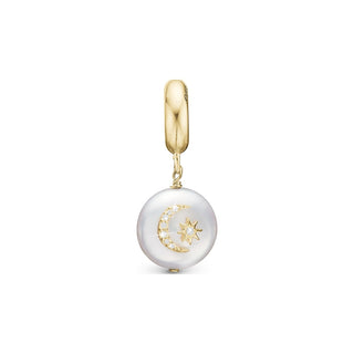 Christina Sun & Moon charm i forgyldt sølv 623-G330