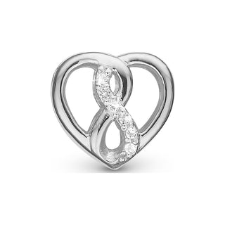 Christina Eternity Heart charm i sølv 623-S190