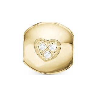 Christina Topaz Heart Dream charm i forgyldt sølv 623-G09