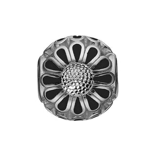 Christina Black Marguerite charm i sølv 623-S30BLACK