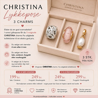 CHRISTINA Lykkepose – 3 charms