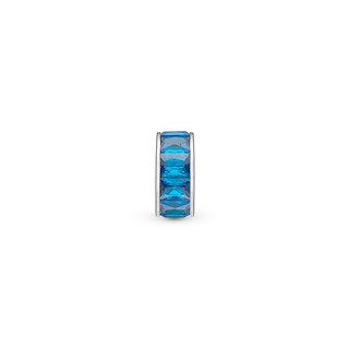 Christina Blue Baguette Charm