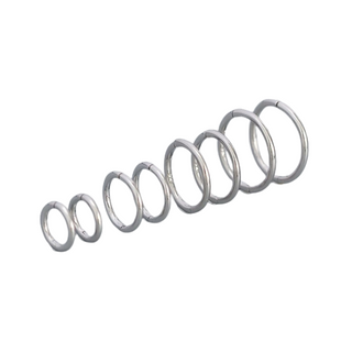 Donnatella hoops sølv knæklås 10 mm.