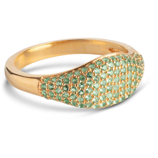 Enamel Sparkling Mary ring R72Ggreen str 54