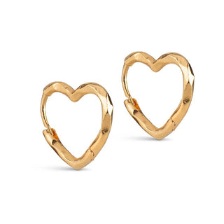Enamel Organic Heart small øreringe E413GM