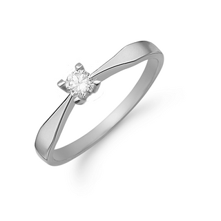 Eternity by Aagaard 8 kt ring hvidguld 0,05 ct. 88649405-34