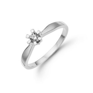 Eternity by Aagaard 14 kt ring hvidguld 0,05 ct. 44649905-34
