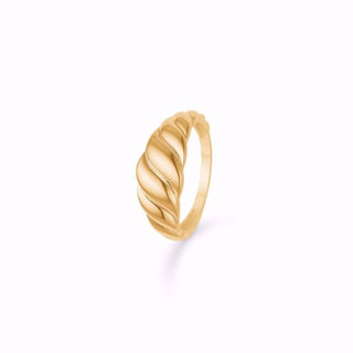 Guld & Sølv Design ring 8 karat 6413/08