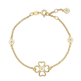 Lund Copenhagen marguerit armbånd med kløver 9015089-M