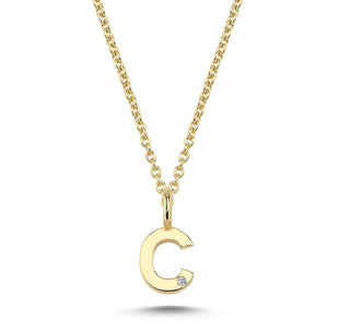 Nuran Bogstav 14 kt. guld "C" med 0,005ct. V2200-C