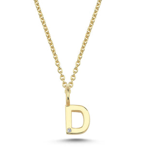 Nuran Bogstav 14 kt. guld "D" med 0,005ct. V2200-D