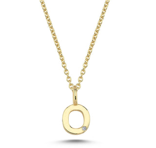 Nuran Bogstav 14 kt. guld "O" med 0,005ct. V2200-O