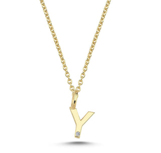 Nuran Bogstav 14 kt. guld "Y" med 0,005ct. V2200-Y