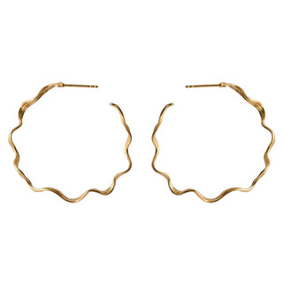 Pernille Corydon Large Hellir hoops E-464-GP