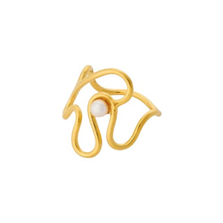 Pernille Corydon Bay Pearl ring R-115-GP