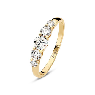 Sif Jakobs Tiara ring 14 kt guld 0.67 ct. labgrown diamant SJ-R2520-WD-YG str. 56