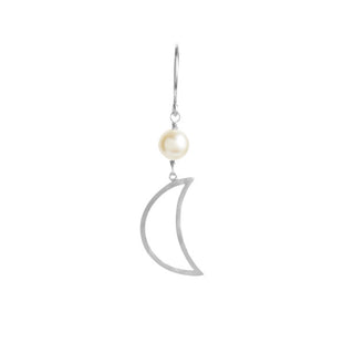 Stine A Bella Moon Earring With Pearl 1282-00-S