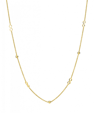 Lund Copenhagen 8 Kt. Halskæde Med Evighedstegn 3021124