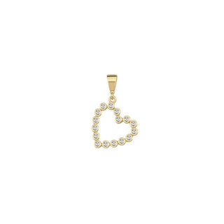 Melfia pendant 14 carat gold heart 2315 212F