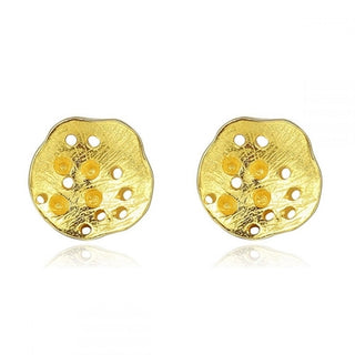 "Yaa" earrings gold-plated silver