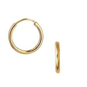 Aagaard - creoler 16 mm. 8 kt. guld