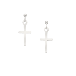Donnatella - øreringe kors sølv