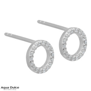 Aqua Dulce - Pam øreringe sølv