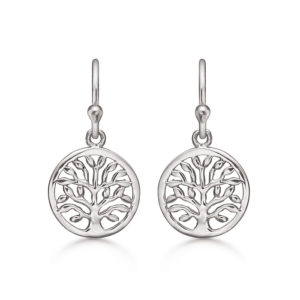 Støvring Design sølv øreringe Livets træ