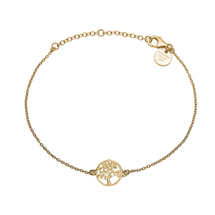 Aagaard - Armbånd Livets Træ Forgyldt